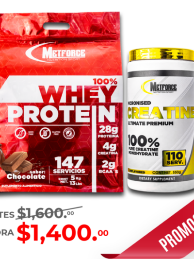 PROMOCION PROTEINA 100% WHEY MAS CREATINA