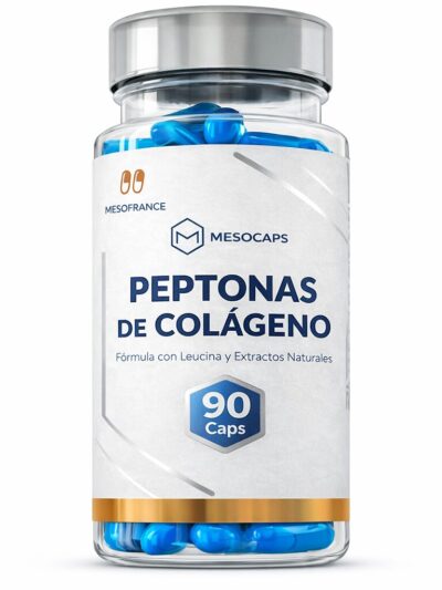 Peptonas de Colágeno 90 Cápsulas | Fórmula con Leucina y Extractos Naturales | MesoCaps