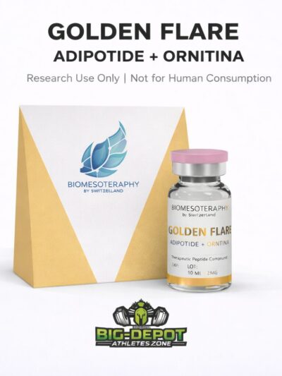 golden flare adipotide ornitina 10ml biomesoteraphy vial original