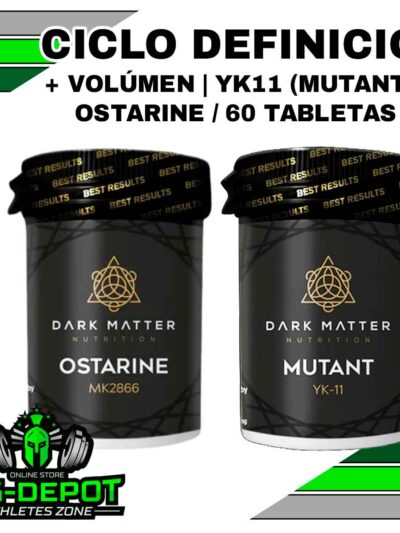 Ciclo definicion volumen YK11 Ostarine Sarms Dark Matter 60 tabletas Big Depot original