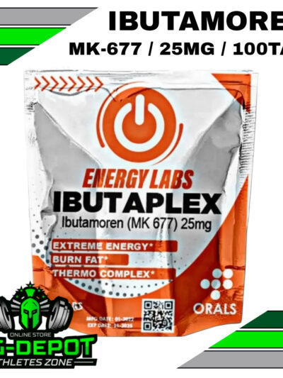 Ibutamorén 25 mg MK-677 Energy Labs 60 tabletas Big Depot original