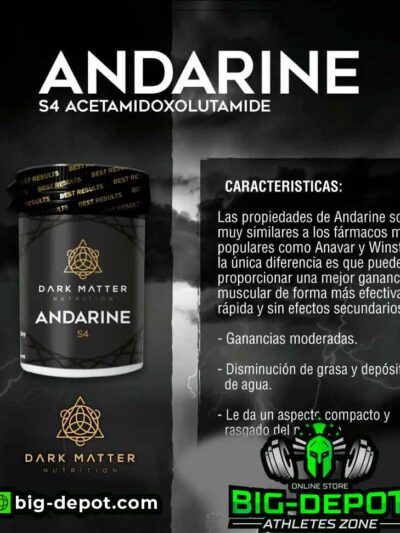 ANDARINE ( S-4 ) 60 tabletas (30 servicios de 2 TABS | 25 MG x TAB) | SARMS DARK MATTER - SARMS