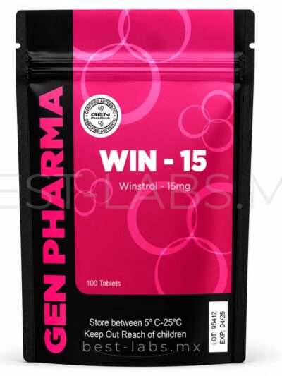WIN-15 mg (Estanozolol / Winstrol) 100 tabletas | Gen Pharma
