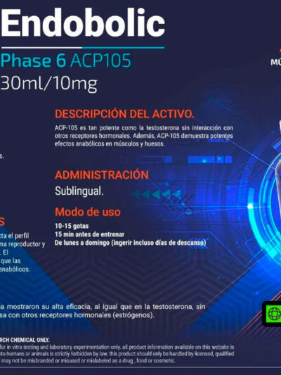 Endobolic (ACP-105) 10MG 30ML | SARMS SYNERLAB - SARM
