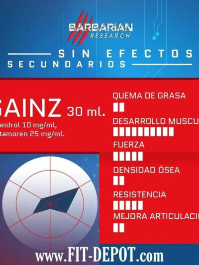 GAINZ (🔥 Ligandrol 🔥 Ibutamoren) - BLEND2 10mg/ml - 30ml / BARBARIAN - FIT Depot de México