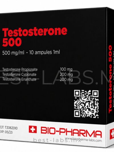 Testosterone 500 (Propionato 100mg/Enantato 200mg/Cipionato 200mg) 10 ampolletas de 1ml | BioPharma