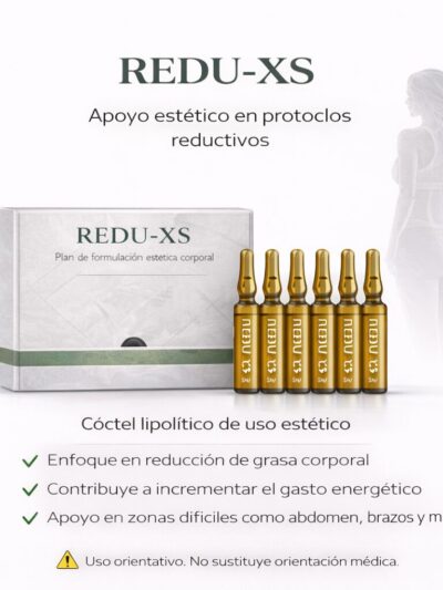 Producto estético corporal Redu-XS en ampolletas de 5 ml Beauty & Fitness