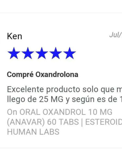 ORAL OXANDROL 10 MG (ANAVAR) 60 TABS | ESTEROIDES HUMAN LABS -