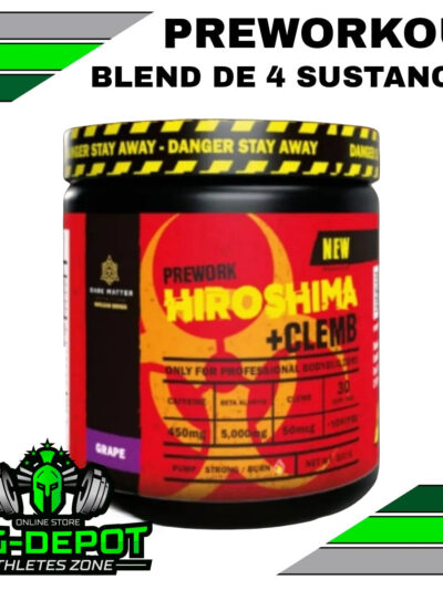 Hiroshima preworkout Dark Matter 30 servicios 300 g Big Depot original