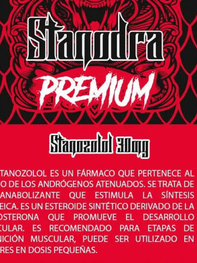 Stanodra - Stanozolol 30mg / 100 Tabletas / Dragon Pharma Premium - esteroides