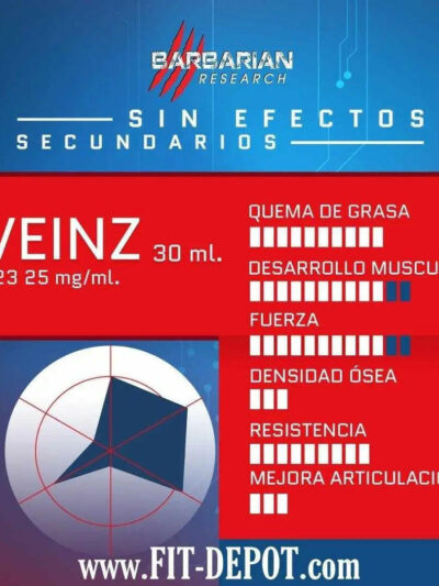 VEINZ (Ultrabolic S-23) 25MG/ML - 30ML | SARMS BARBARIAN RESEARCH - FIT Depot de México
