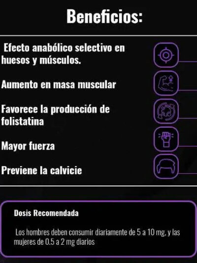 YKBOUL | YK-11 (Inhibidor de Miostatina) 5 mg. | 50 capsulas | SARMS BOULDER - SARMS